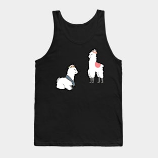 Sweet Happy Cloudlike Llamas Tank Top